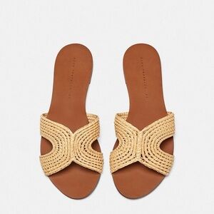 Zara Raffia Sandals